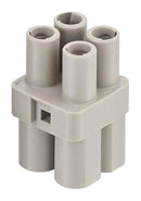 Harting 09120043151 Heavy Duty Connector Insert Han Q Series 4 Contacts 3A Receptacle