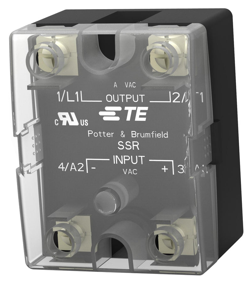 POTTER&amp;BRUMFIELD - TE Connectivity SSR-240D25 Solid State Relay SPST-NO 25 A 280 V Panel Mount Screw Zero Crossing