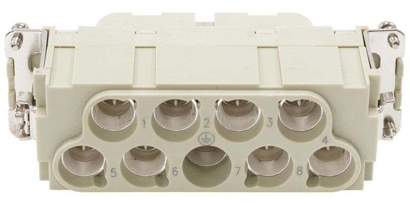 Multicomp PRO MP009612 Heavy Duty Connector Combination MP-HK Inserts Insert 8+PE Contacts 24B Receptacle