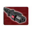 Quail Electronics 2500.072AL 6 Locking Power Cable 5-15P - IEC60320-C13 85W1467 New