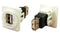 Cliff Electronic Components CP30208NXW USB Adapter Plain Hole Type A Receptacle 2.0 White FT Series