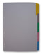 Unbranded 1498948 A4 Classic Dividers - 5 Part Assorted Colour Tabs