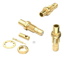 Wurth Elektronik 61626421210420 RF / Coaxial Connector SMB Straight Bulkhead Jack Crimp 50 ohm RG178 RG196 Brass