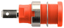 Schutzinger SEB 6450 NI / RT Banana Test Connector Jack Panel Mount 24 A 1 kV Nickel Plated Contacts Red