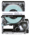 Panduit T100X000YKM-BK T100X000YKM-BK Label Printer Tape for MP100/MP300 Portable Printers Polyester 1 " x 30 ft Black on Clear