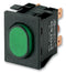 Marquardt 1670.5202-00 Pushbutton Switch 1670 Dpst Off-On Oval Green