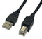 Videk 2585NL-0.5BK 2585NL-0.5BK USB Cable Type A Plug to B 500 m 1.64 ft 2.0 Black