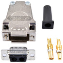 FCT - A Molex Company 173114-0082 Combination Layout D Sub Connector DE-2W2 0 Contacts Plug 2 Solder