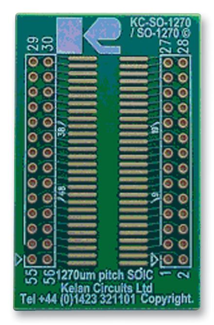 Gspk Circuits KC-SO-1270/SO-1270 KC-SO-1270/SO-1270 SMD Adaptor Epoxy Glass Composite 1.6mm 50mm x 32mm