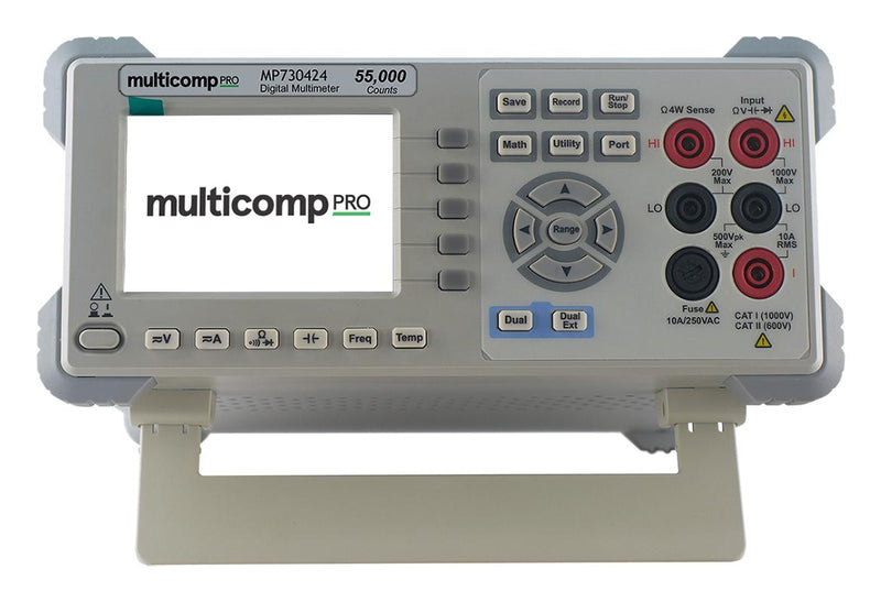 Multicomp PRO MP730424 EU-UK MP730424 EU-UK Bench Digital Multimeter 4.5 RS232 10 A 750 V 50 Mohm DMM Range