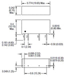Murata Power Solutions MEV1S2415SC MEV1S2415SC Isolated Through Hole DC/DC Converter 3kV Isolation ITE 1:1 1 W Output 15 V 67 mA