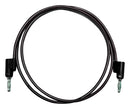 Mueller Electric BU-PB24-0 Banana Test Lead 4mm Stackable Plug 24 " 610 mm Black 15 A