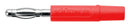 Schutzinger FK 04 L NI / RT Banana Test Connector Plug Cable Mount 12 A 70 VDC Nickel Plated Contacts Red
