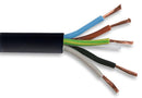 Multicomp PRO PP-3185Y-2.50MMBLK Multicore Cable Flexible 3185Y H05VV-F Per Metre Unscreened 5 Core 2.5 mm&Acirc;&sup2;