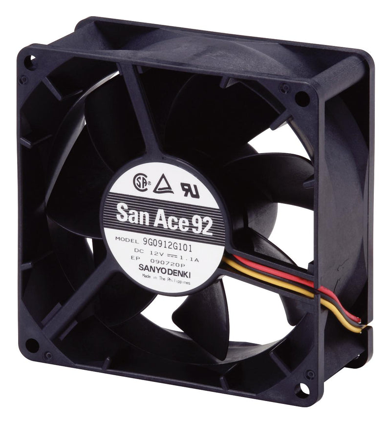 Sanyo Denki 9G0924H102 Axial Fan 24 V DC 92 mm 38 90 cu.ft/min 2.54 m&sup3;/min New
