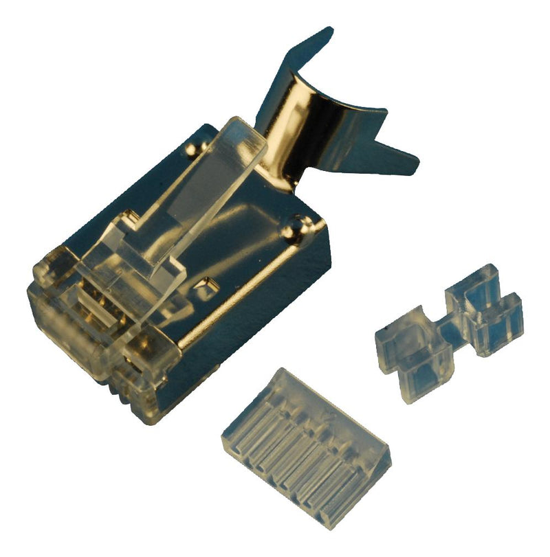 L-COM TDS8PC6 Modular Connector Shielded RJ45 Plug 1 x (Port) 8P8C Cat6 Cable Mount New