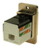 Cliff Electronic Components CP30727M3 CP30727M3 In-Line Adapter Cat6 RJ45 Adaptor Dual Entry Feed Through Series Receptacle