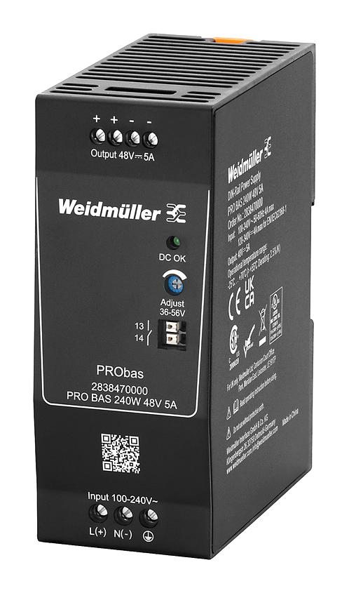 Weidmuller 2838470000 Power Supply AC-DC 48V 5A New