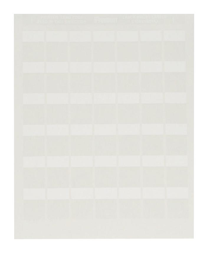 Panduit S100X150YAJ Wire Marker Self Laminating Blank (No Legend) 25.4mm x 38.1mm PET (Polyester) White