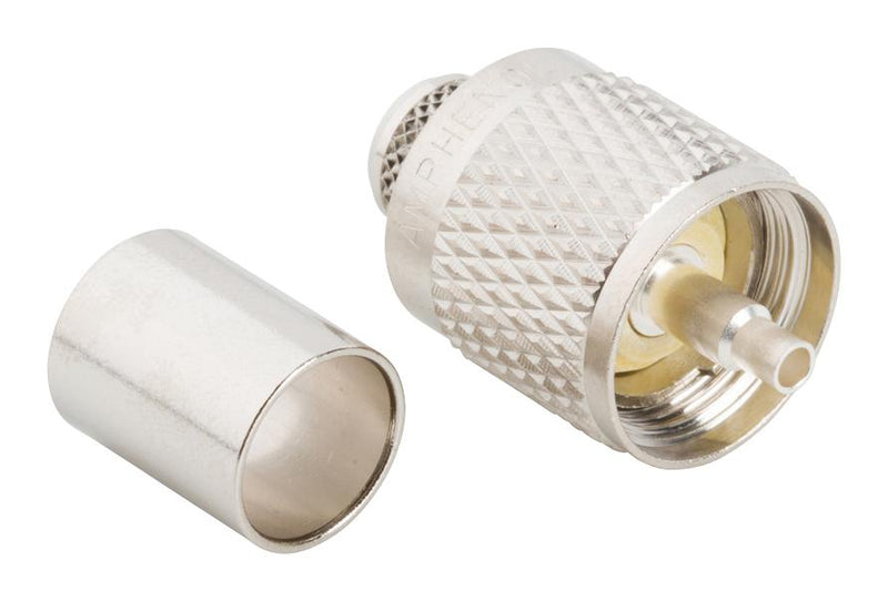 Amphenol RF 083-8SP-RFX 083-8SP-RFX / Coaxial Connector UHF Straight Plug Crimp RG8 RG8A RG213 RG393 Brass