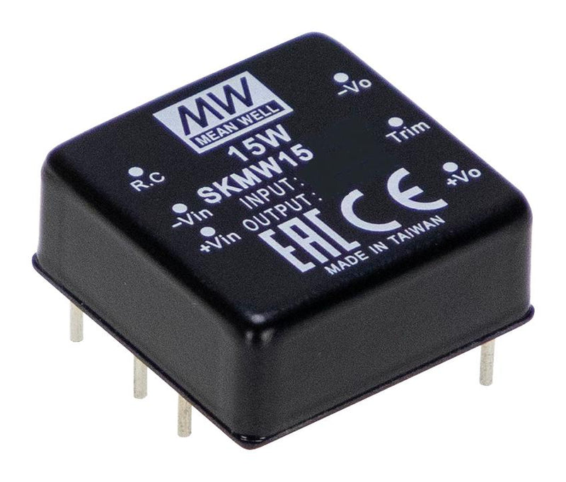 Mean Well SKMW15F-03 Isolated Through Hole DC/DC Converter 4:1 10 W 1 Output 3.3 V 3 A