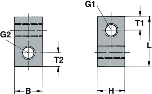 Ettinger 05.60.125 Standoff Nickel Plated Brass M2.5 Cube 8 mm