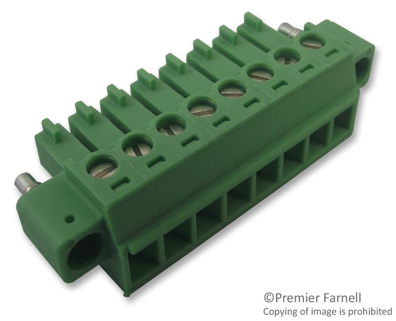 Phoenix Contact MC 15/ 8-STF-3.81 MC 8-STF-3.81 Pluggable Terminal Block 3.81 mm 8 Ways 28AWG to 16AWG 1.5 mm&Acirc;&sup2; Screw A
