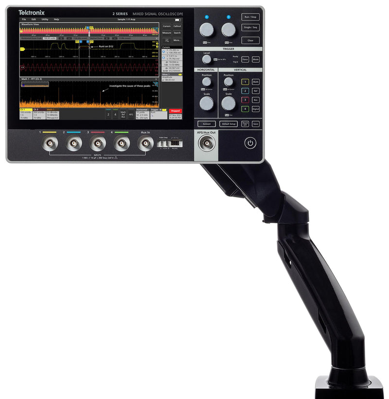 Tektronix MSO22 2-BW-70 MSO / MDO Oscilloscope 2 Series Channel 70 MHz 2.5 Gsps 10 Mpts