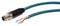 Bulgin PXPTPU12FIM08XCL050PU Sensor Cable Cat6a M12 Straight 8 Position Plug Free End 5 m 16.4 ft Buccaneer Series