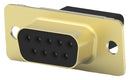 AMP - TE Connectivity 205203-8 D Sub Connector Housing 9 Ways DE Amplimite HDP-20 Series Receptacle Steel Body