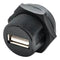 AMPHENOL LTW UA-20PMFP-SC8001 USB Sealed Connector, USB Type A, USB 2.0, Plug, 4 Position, Panel Mount, IP68