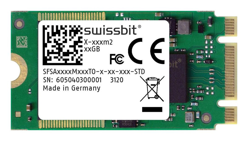 Swissbit SFSA160GM1AO2TO-I-8C-21P-STD SSD 3D Pslc Internal M.2 2242 Sata 6 Gb/s (SATA III) 160 GB SLC Nand AES 128/256-bit