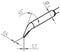 Ersa 0462MDLF007 0462MDLF007 Soldering Iron Tip Chisel Bent 0.7 mm