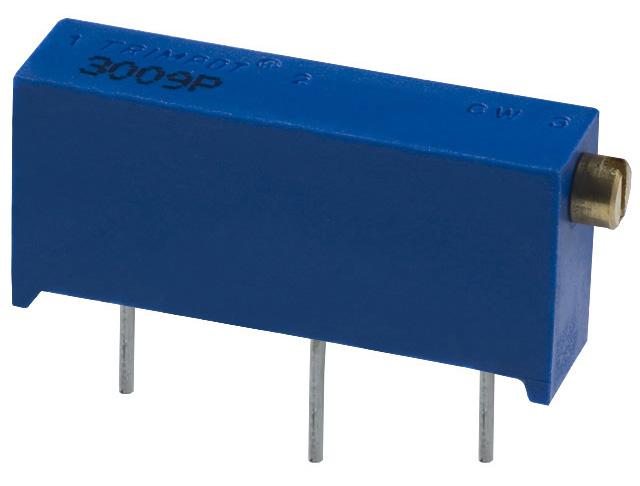 BOURNS 3009P-1-502LF TRIMMER POTENTIOMETER, 5KOHM 15TURN THROUGH HOLE