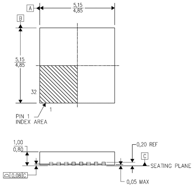 Texas Instruments ADS1204IRHBT Analogue to Digital Converter 16 bit 40 Ksps Differential Single Ended Parallel