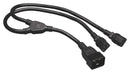 Eaton Tripp Lite P032-002-2C13 Power Cord IEC C20/IEC C13 2FT 15A