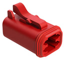 Amphenol SINE/TUCHEL AT06-4S-RED AT06-4S-RED Automotive Housing Plug 4POS 13A RED