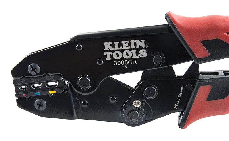 Klein Tools 3005CR 3005CR Crimp Tool Ratcheting 22-10 AWG Copper Wire 9" Length New