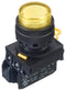 Idec YW1L-A2E10Q4Y Illuminated Pushbutton Switch YW Series SPST-NO On-Off 24 V Yellow
