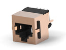 AMP - TE Connectivity 5406436-1 Modular Connector RJ45 Jack 1 x (Port) 8P8C Cat3 Through Hole Mount