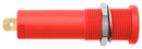 Schutzinger HSEB 3125 L AU / RT Banana Test Connector Jack Panel Mount 16 A 1 kV Gold Plated Contacts Red