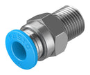 Festo 153002 Pneumatic Fitting Push-In Straight Connector R1/8 14 bar 6 mm Brass QS