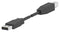 TE Connectivity 1487595-2 USB Cable Type A Plug to B 1.3 m 4.3 ft 2.0 Black