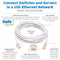 TRIPP-LITE N261AB-020-WH N261AB-020-WH Enet Cable RJ45 PLUG-PLUG 20FT White