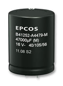 Epcos B41252B8688M060 Electrolytic Capacitor 6800 &Acirc;&micro;F 63 V &plusmn; 20% Snap-In 2000 Hours @ 105&deg;C