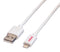 Roline 11.02.8326 USB Cable Type A Plug Lightning Connector 150 mm 5.9 &quot; 2.0 White