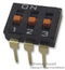 OMRON ELECTRONIC COMPONENTS A6T3104 DIP / SIP Switch, 3 Circuits, SPST, Through Hole, DIP Unsealed, 24 VDC