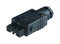 Hirschmann STAK 4 SCHWARZ/BLACK Rectangular Power Connector Black Contacts ST Series Cable Mount Screw Receptacle