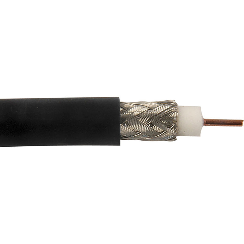 Belden 1694A RG6 Low Loss Serial Digital Coaxial Cable (1000', Black)