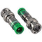 Belden Snap-N-Seal RG-6 Universal BNC Connector for Standard or Quad-Shield Cable (Green)